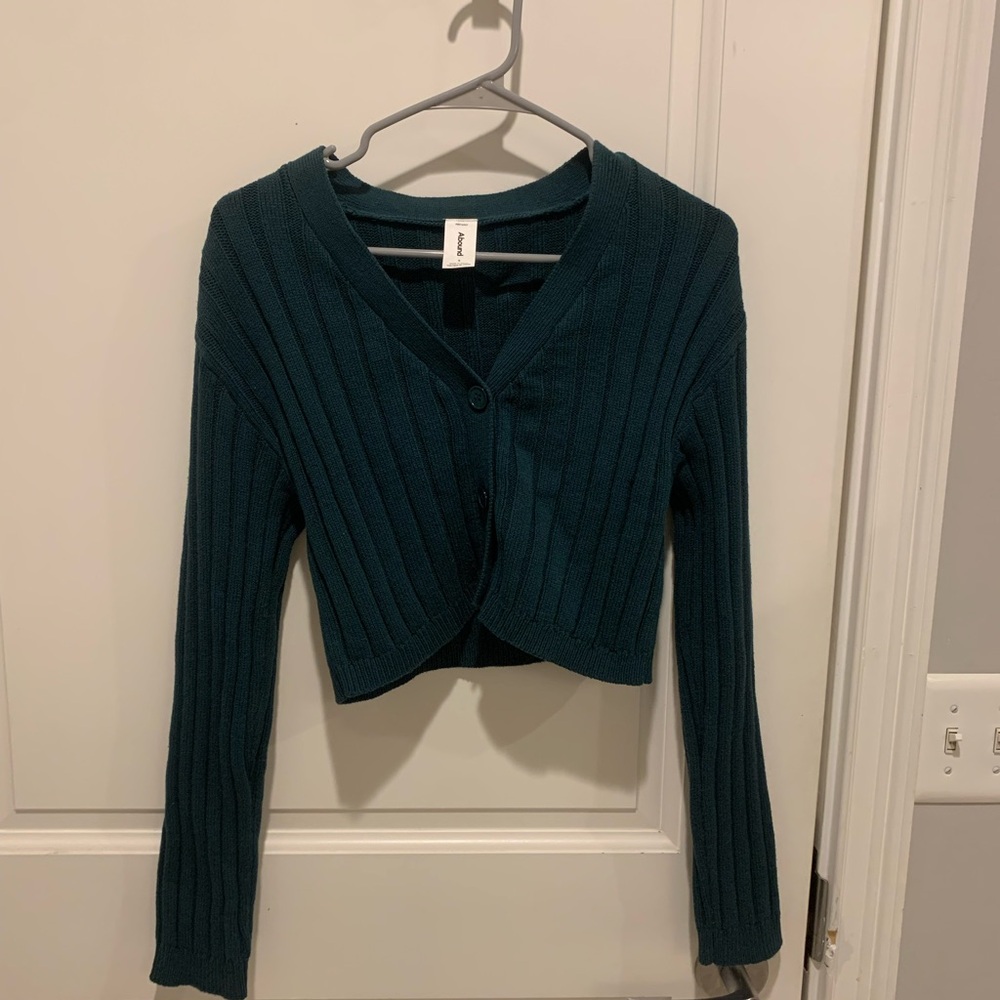 Women's Teal Sweater Cardigan